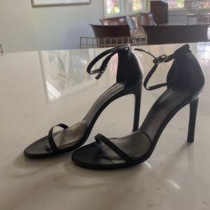 Stuart Weitzman NUDISTSONG healed sandal 8m VGUC